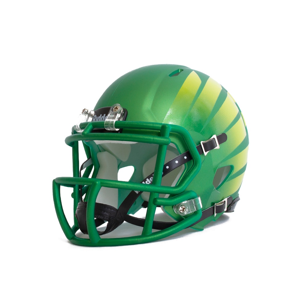 Classic Oregon O, Green, Novelty, Gifts, Football, Riddell, Wing Speed, Mini Helmet, 2023, 737459